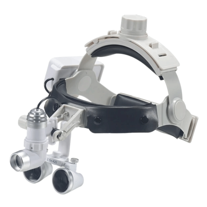 Pro Vision S Loupe with 2.5x or 3.5x Lens and 80,000 Lumens Headlight